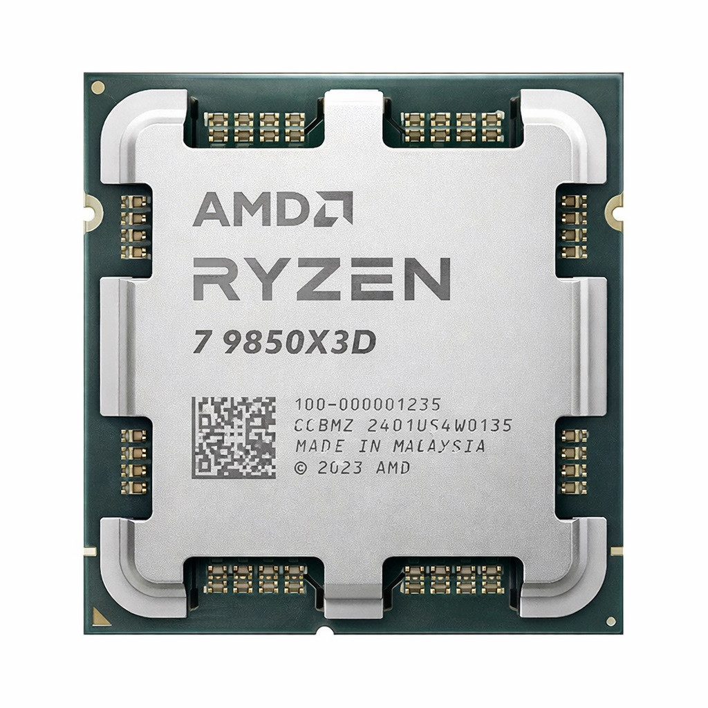 AMD RYZEN 7 9850X3D 96MB 8çekirdekli VGA YOK AM5 120w Kutusuz+Fansız