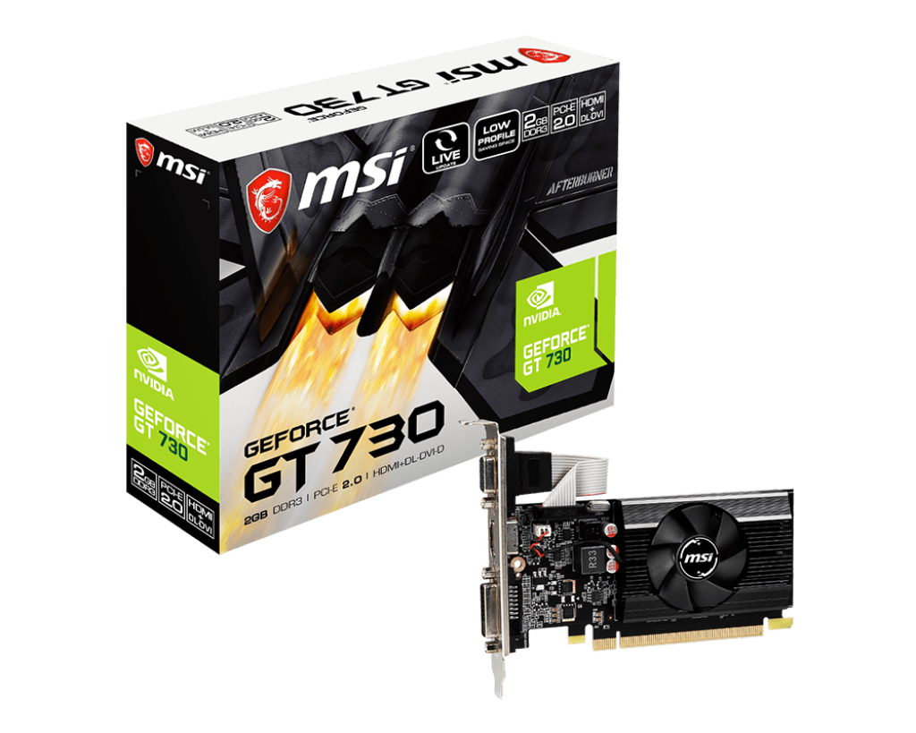 MSI GT730 2GB N730K-2GD3/LP DDR3 64bit HDMI DVI PCIe 16X v2.0