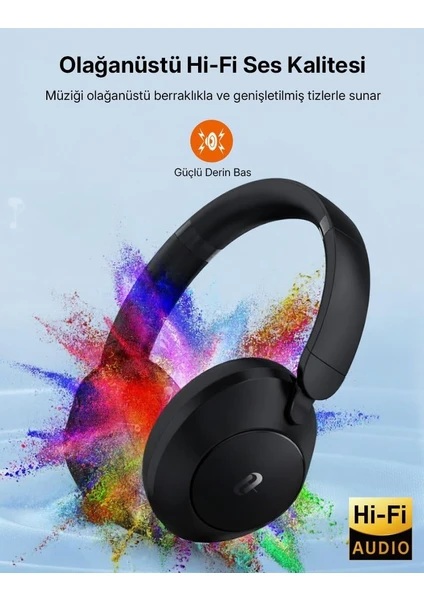TAOTRONICS TT-BH1119 Aktif Gürültü Engelleyici Kulak Üstü Kulaklık ikinci görünüm