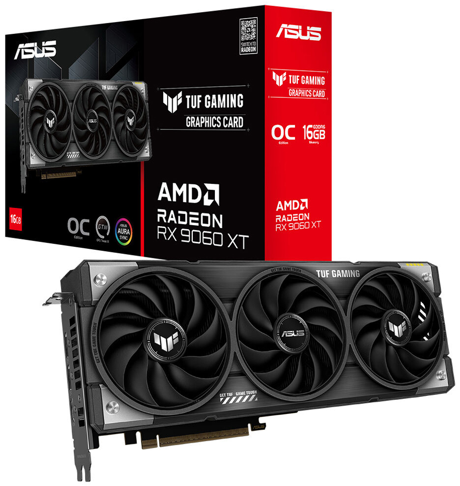 ASUS 16GB TUF GAMING RX9060XT-O16G GDDR6 128bit PCIE 5.0