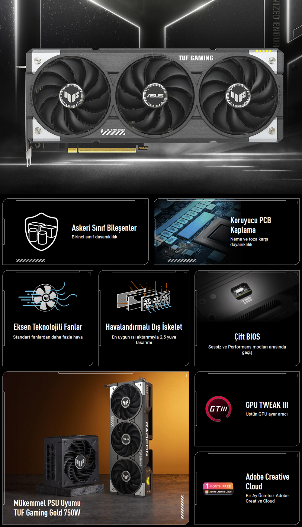 ASUS 16GB TUF GAMING RX9060XT-O16G GDDR6 128bit PCIE 5.0