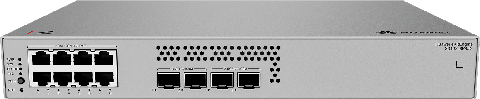 HUAWEI 8port POE+ 128w 2-SFP/2SFP 2.5GE Gigabit Yönetilebilir Switch eKIT S310S-8P4JX