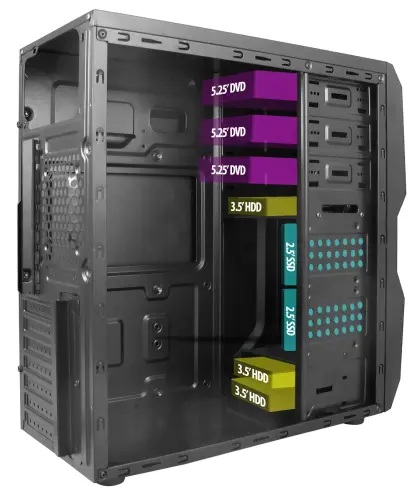 VENTO 400W Peak TA-K61 Standart Mid-Tower PC Kasası