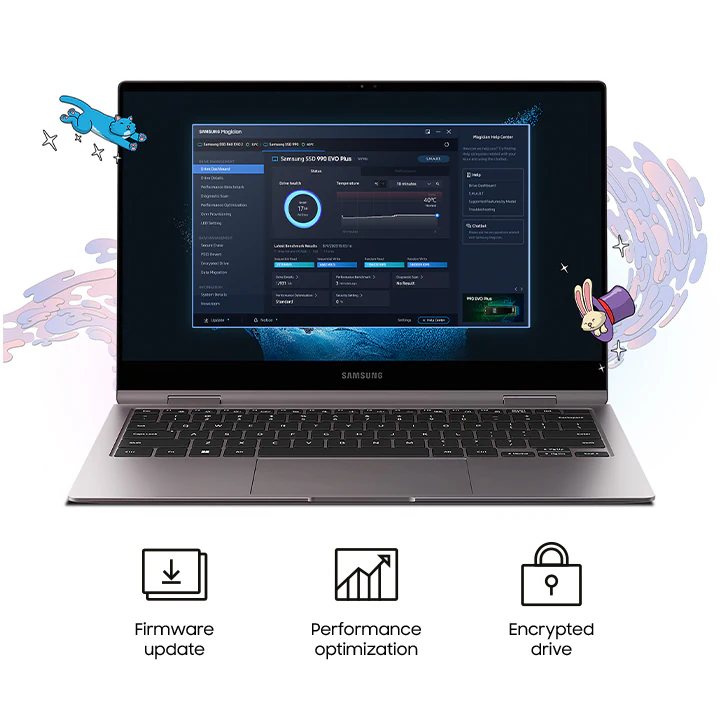 SAMSUNG 2TB 990 EVO PLUS MZ-V9S2T0BW 7250- 6300MB/s M2 NVME GEN4 Disk