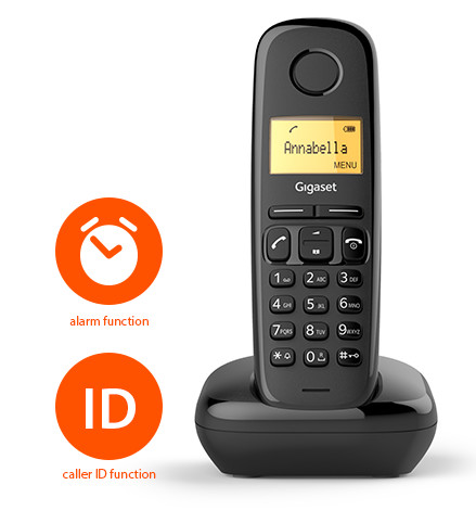 GIGASET A170 Kablosuz LCD Ekranlı Telefon Siyah
