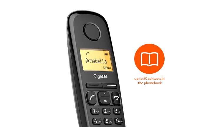 GIGASET A170 Kablosuz LCD Ekranlı Telefon Siyah