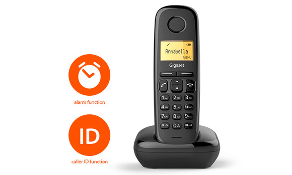 GIGASET A170 Kablosuz LCD Ekranlı Telefon Siyah