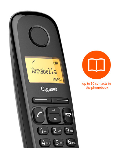 GIGASET A170 Kablosuz LCD Ekranlı Telefon Siyah