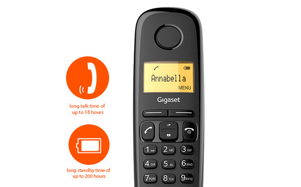 GIGASET A170 Kablosuz LCD Ekranlı Telefon Beyaz