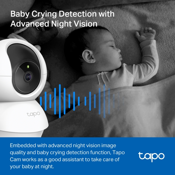TP-LINK 3MP TAPO C210 Akıllı Güvenlik Bebek Kamerası Wlan (Kablosuz)
