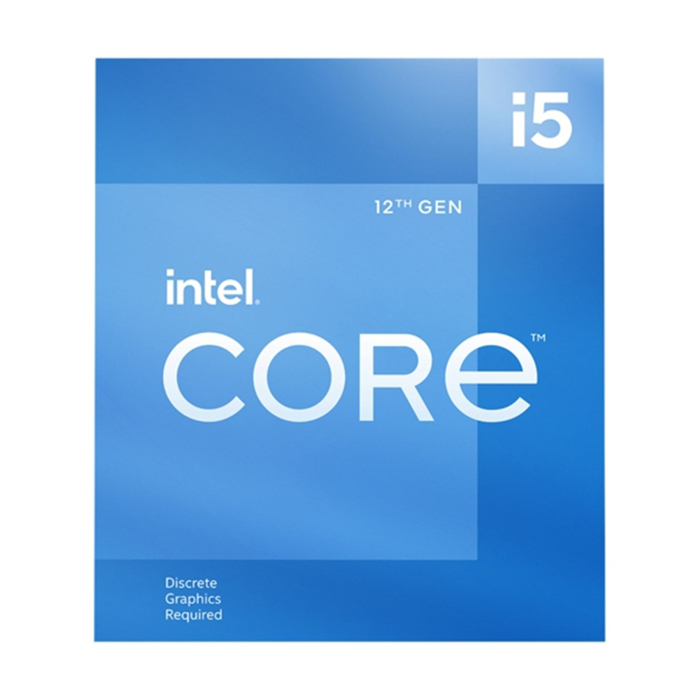 INTEL CORE i5 12400F 18MB 6çekirdekli VGA YOK 1700p 65w Kutulu+Fanlı