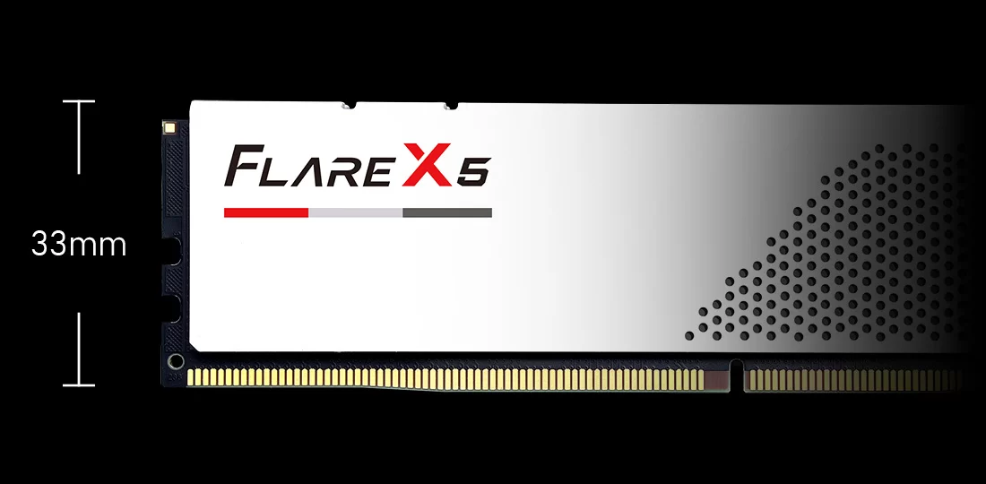 GSKILL 32GB (2X 16GB) DDR5 5600MHZ CL30 DUAL KIT PC RAM FLARE X5 F5-5600J3036D16GX2-FX5