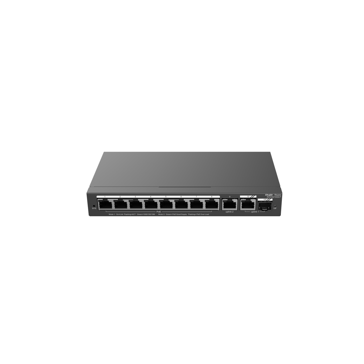 RUIJIE 8port PoE 120w 1-SFP Gigabit Yönetilebilir Switch RG-ES210GS-P