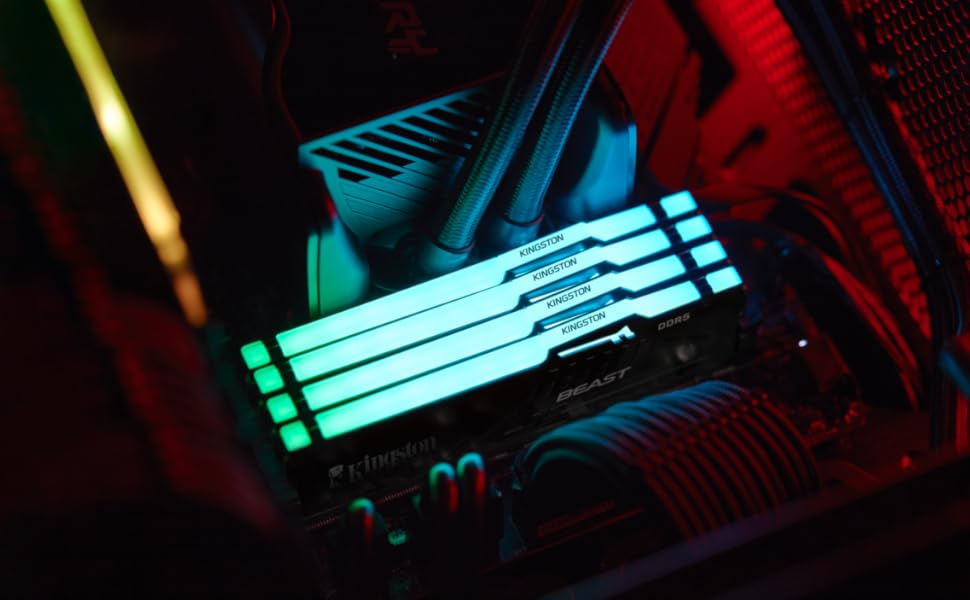 KINGSTON 8GB DDR5 5600MHZ CL36 RGB PC RAM BEAST KF556C36BBEA-8TR