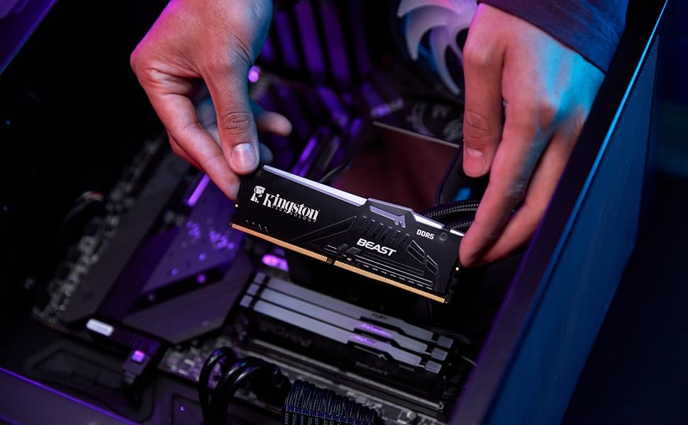 KINGSTON 8GB DDR5 5600MHZ CL36 RGB PC RAM BEAST KF556C36BBEA-8TR
