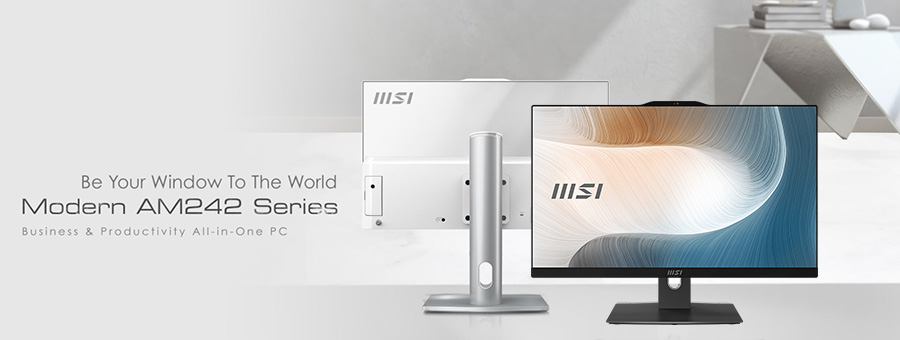 MSI 23.8" AM242P 1M-1815XTR  CORE 5 120U 8GB DDR4 RAM- 500GB SSD- FDOS