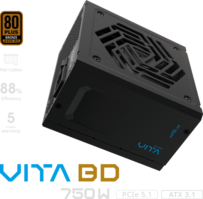 FSP 750W 80+ BRONZE VITA BD 12cm Fanlı Power Supply