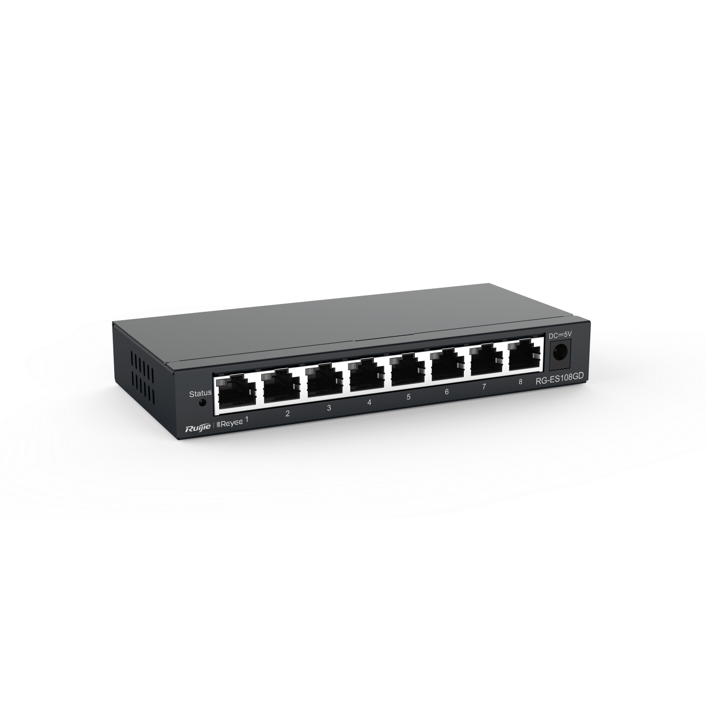 RUIJIE 8port Gigabit Yönetilemez Switch Masaüstü Çelik Kasa REYEE RG-ES108GD
