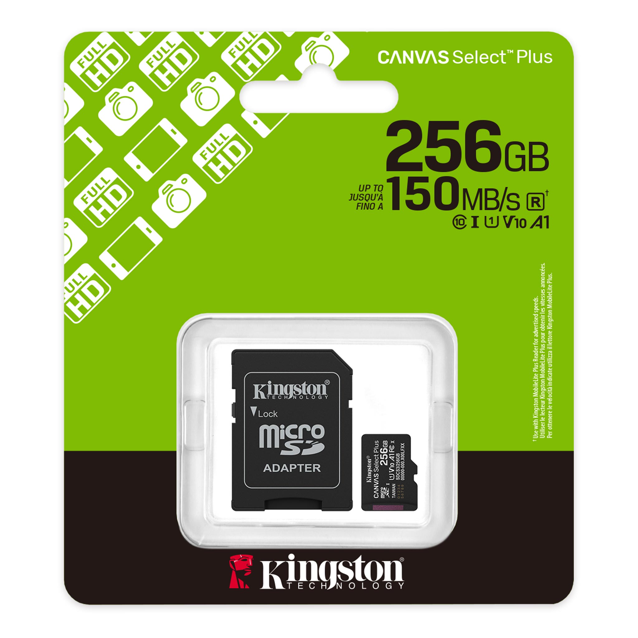 KINGSTON 256GB Micro SD Kart Canvas Select Plus SDCS3/256GB ikinci görünüm