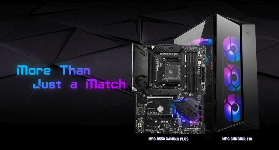 MSI MPG B550 GAMING PLUS DDR4 HDMI DP PCIe 16X v4.0 AM4 ATX