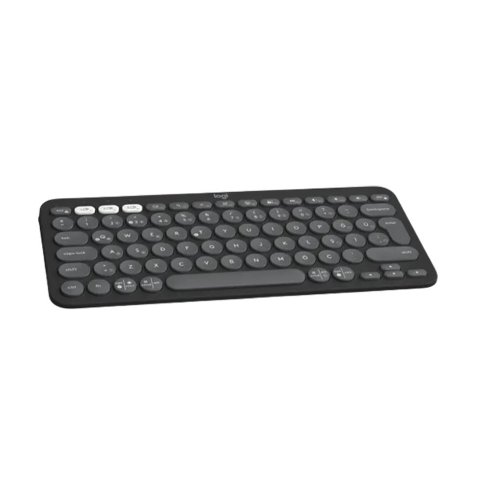 LOGITECH Pebble Keys 2 K380s Bluetooth Q Trk Siyah Klavye (920-011860)