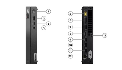 LENOVO CORE i5 13420H-16GB RAM-512GB NVME-FDOS MINI PC / THINKCENTRE NEO 50Q 16G 12LN007VTR