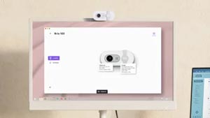 LOGITECH BRIO 100 1080p Dahili Mikrofonlu Webcam Pembe 960-001623