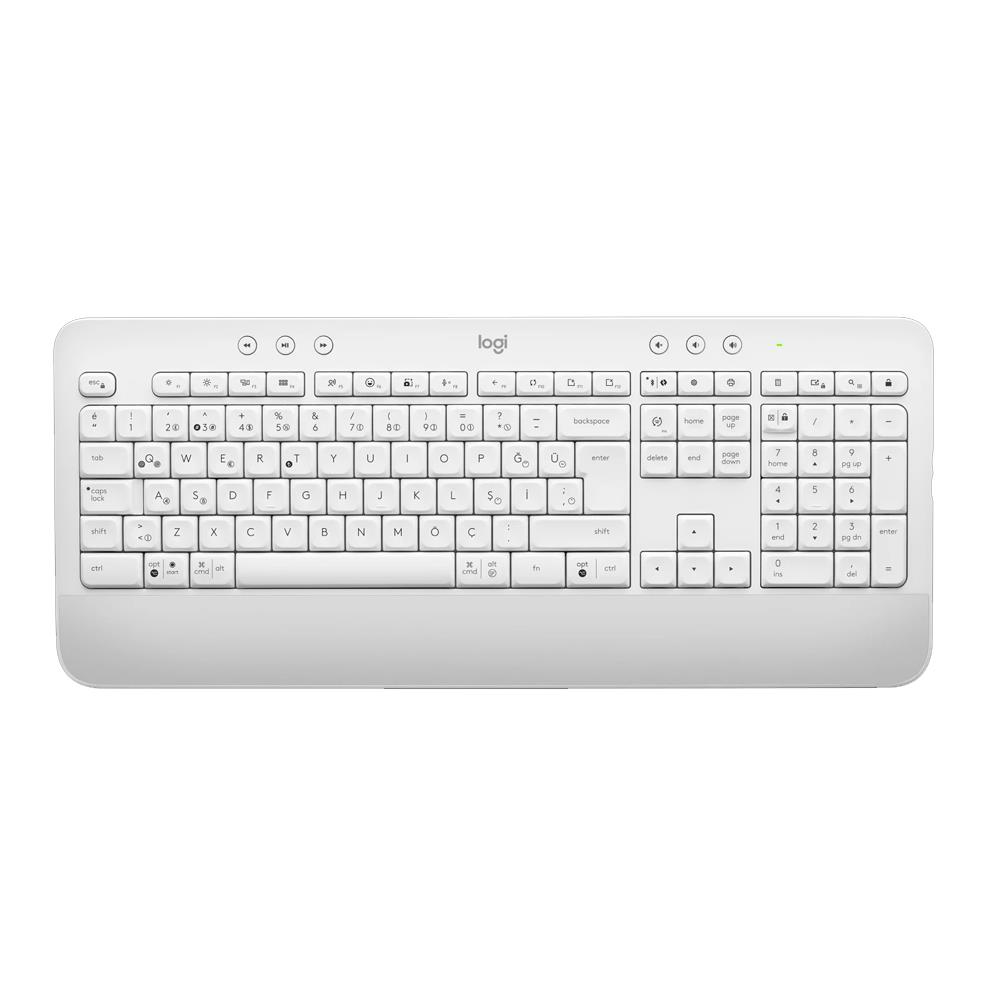 LOGITECH K650 Kablosuz Q Trk Beyaz Klavye (920-010973) ikinci görünüm