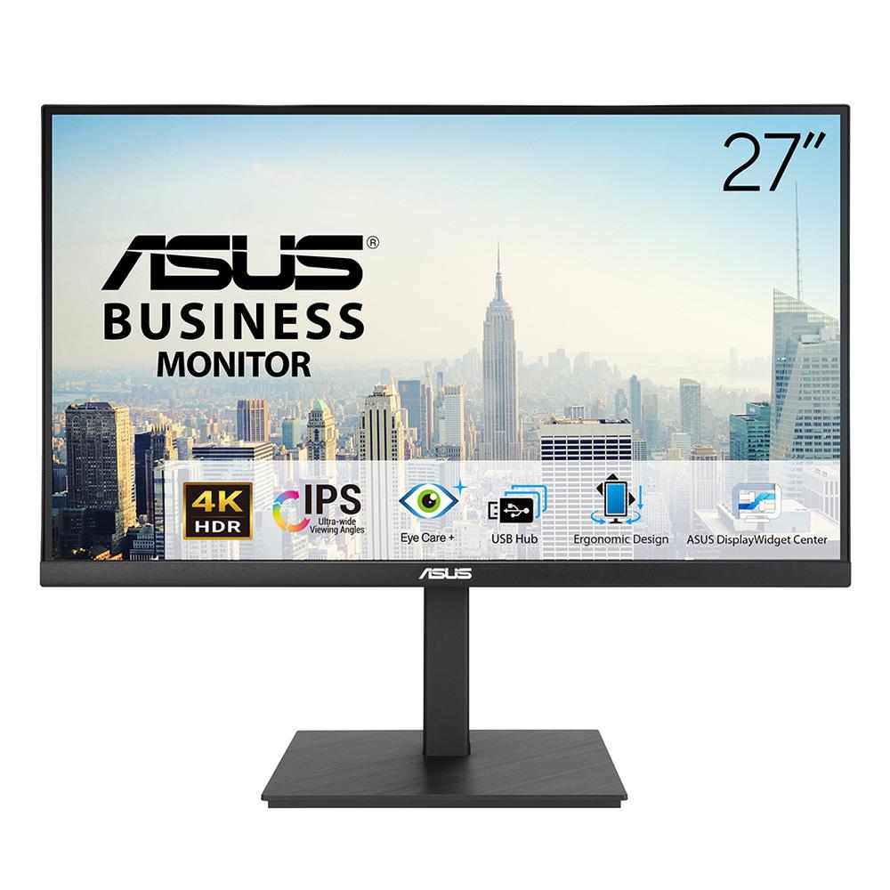 ASUS 27" IPS VA27UQSB 5MS 60Hz HDMI-DP-TYPE-C Pivot Kurumsal Monitör (3840 X 2160)