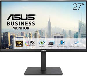 ASUS 27" IPS VA27UQSB 5MS 60Hz HDMI-DP-TYPE-C Pivot Kurumsal Monitör (3840 X 2160)