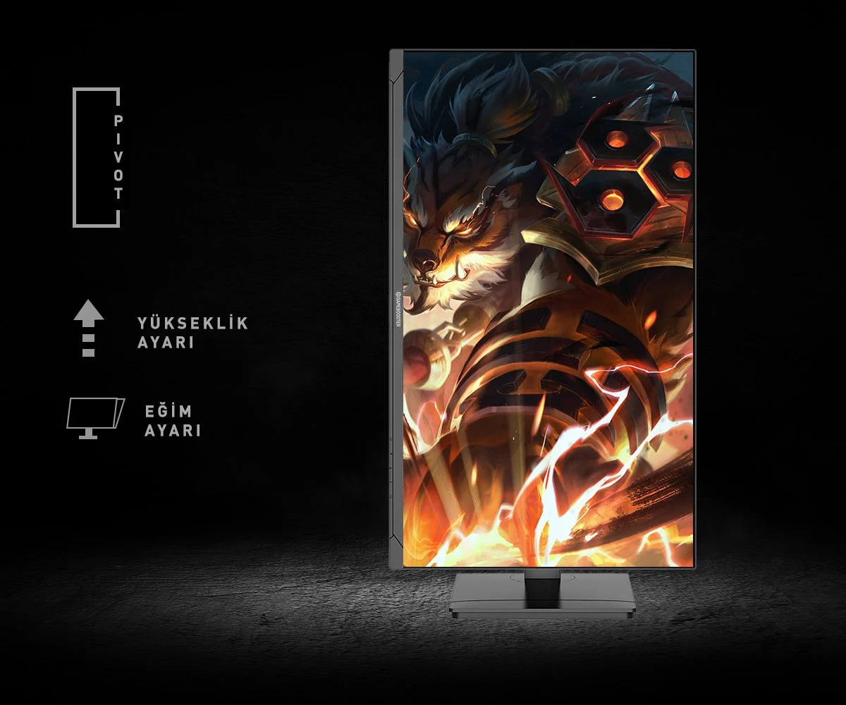 GAMEBOOSTER 27" FAST IPS GB-27F360FP 0.5MS 360HZ HDMI-DP RGB PIVOT GAMING MONİTÖR