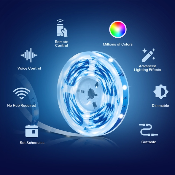 TP-LINK TAPO L900-5 Akıllı Wıfı Kablosuz RGB Led Şerit