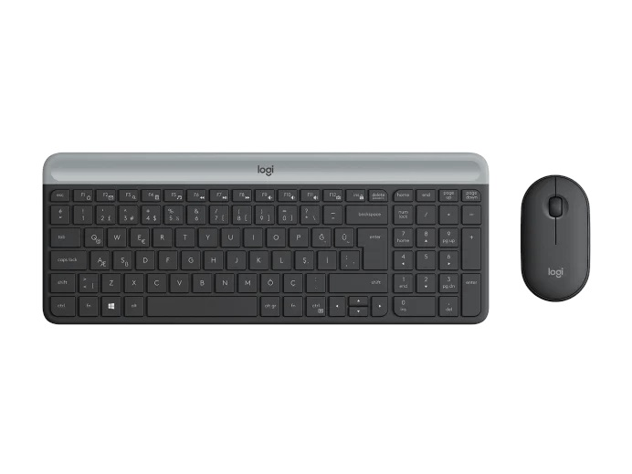 LOGITECH MK470 Kablosuz Q Trk Siyah Klavye - Mouse Set (920-009435) ikinci görünüm