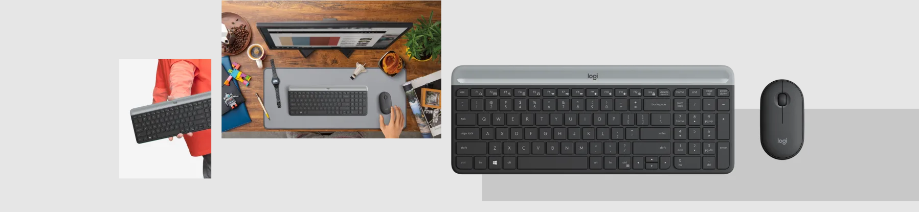 LOGITECH MK470 Kablosuz Q Trk Siyah Klavye - Mouse Set (920-009435)