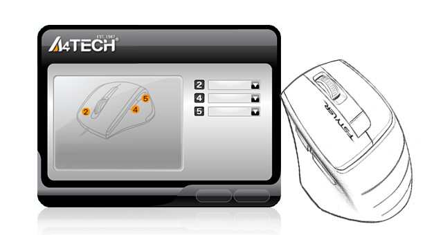 A4TECH FG1035 Kablosuz Q Trk Siyah/Mavi Klavye - Mouse Set