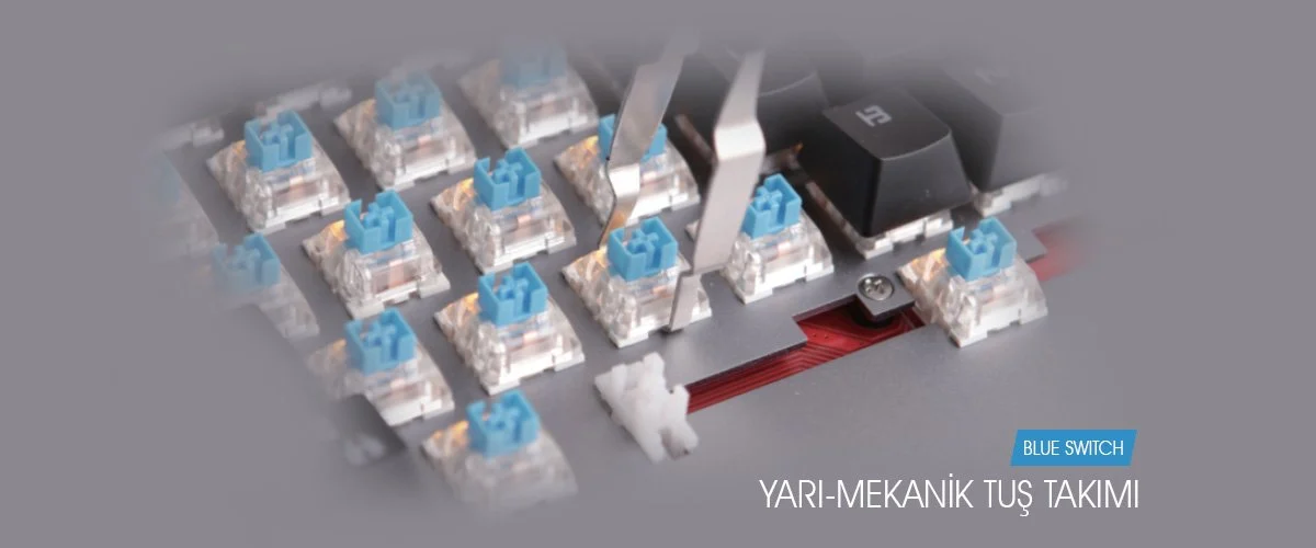 GAMEBOOSTER GB-G44 Kablolu Q Trk Siyah Gaming Klavye