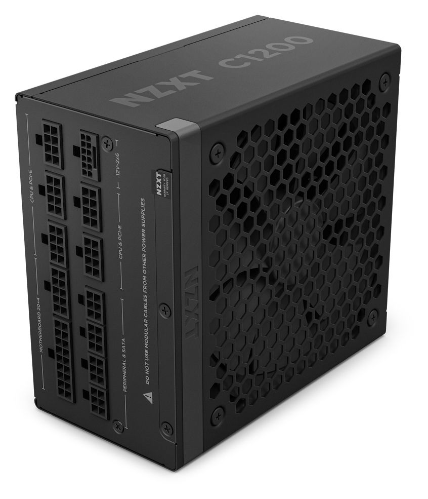 NZXT 1200W 80+ GOLD C1200 PA-2G2BB-EU Tam Modüler Power Supply ikinci görünüm