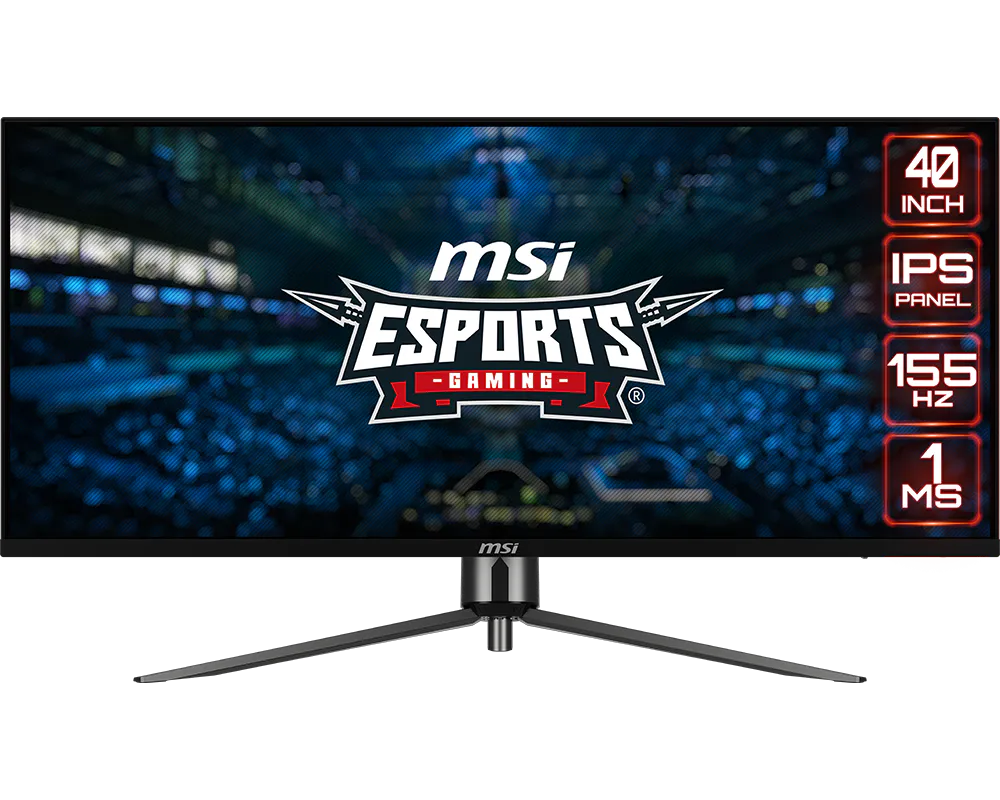 MSI 40" FLAT AIPS MAG401QR 1MS 155Hz HDMI-DP Gaming Monitör 3440X1440