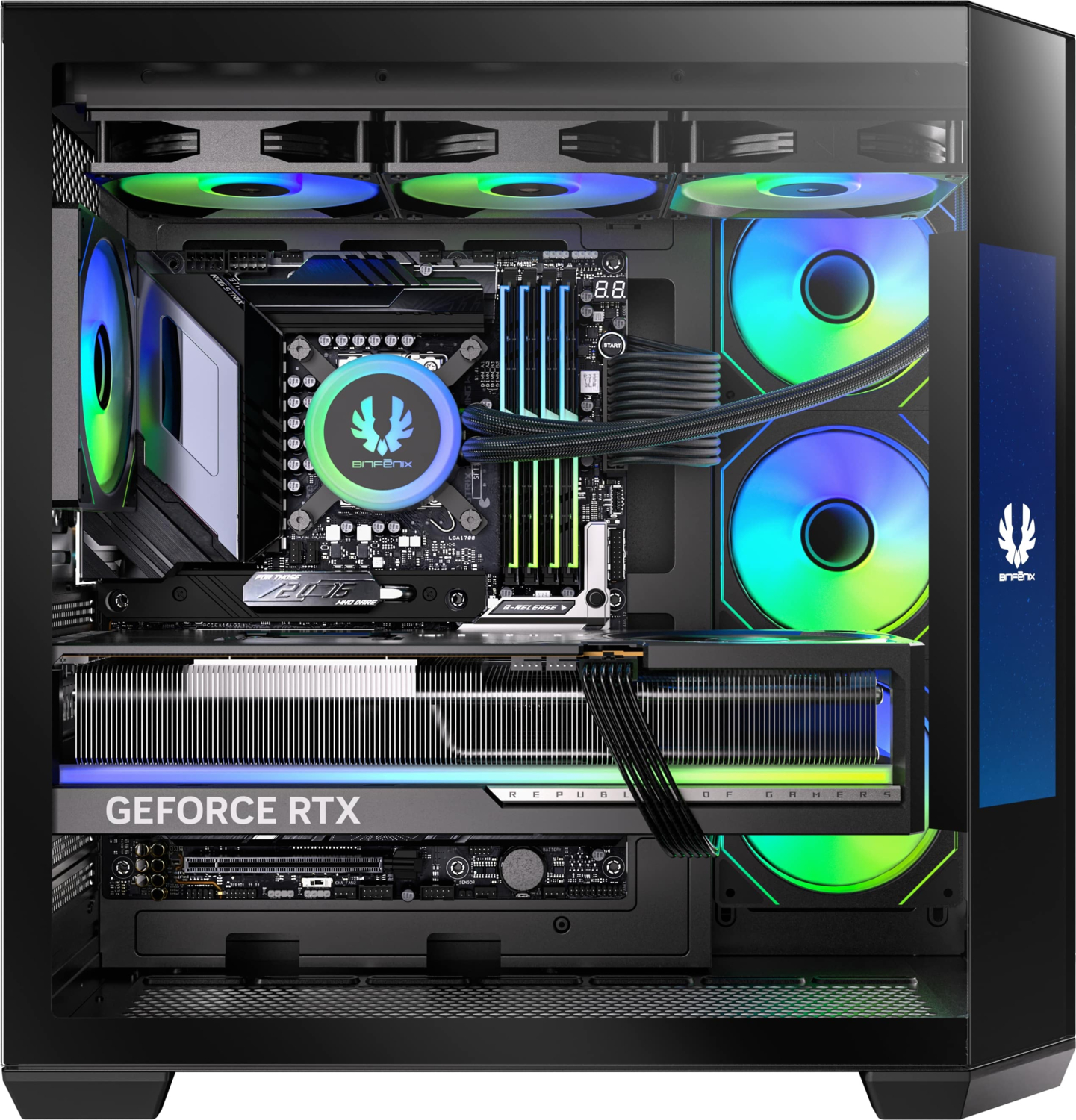 BITFENIX 850W 80+ BRONZE 10.24" DIGITAL T10 Siyah Gaming Mid-Tower PC Kasası