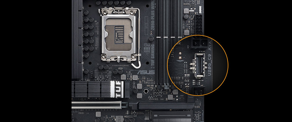 ASUS TUF GAMING Z890-PLUS WIFI-7 DDR5 THUNDERBOLT-HDMI DP PCIE 5.0 1851p ATX