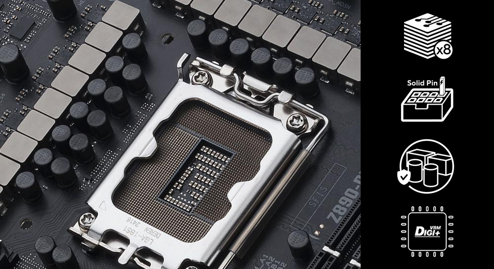 ASUS TUF GAMING Z890-PLUS WIFI-7 DDR5 THUNDERBOLT-HDMI DP PCIE 5.0 1851p ATX