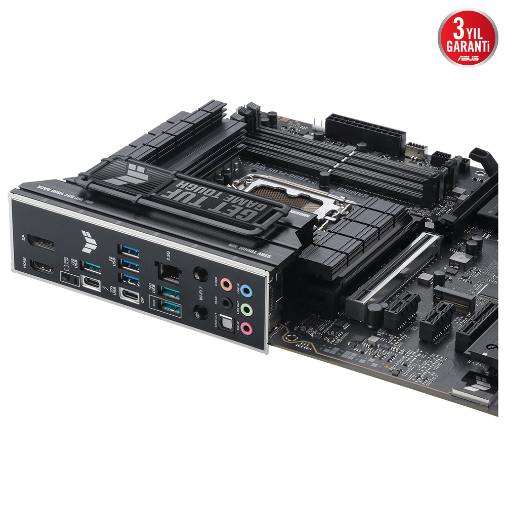 ASUS TUF GAMING Z890-PLUS WIFI-7 DDR5 THUNDERBOLT-HDMI DP PCIE 5.0 1851p ATX