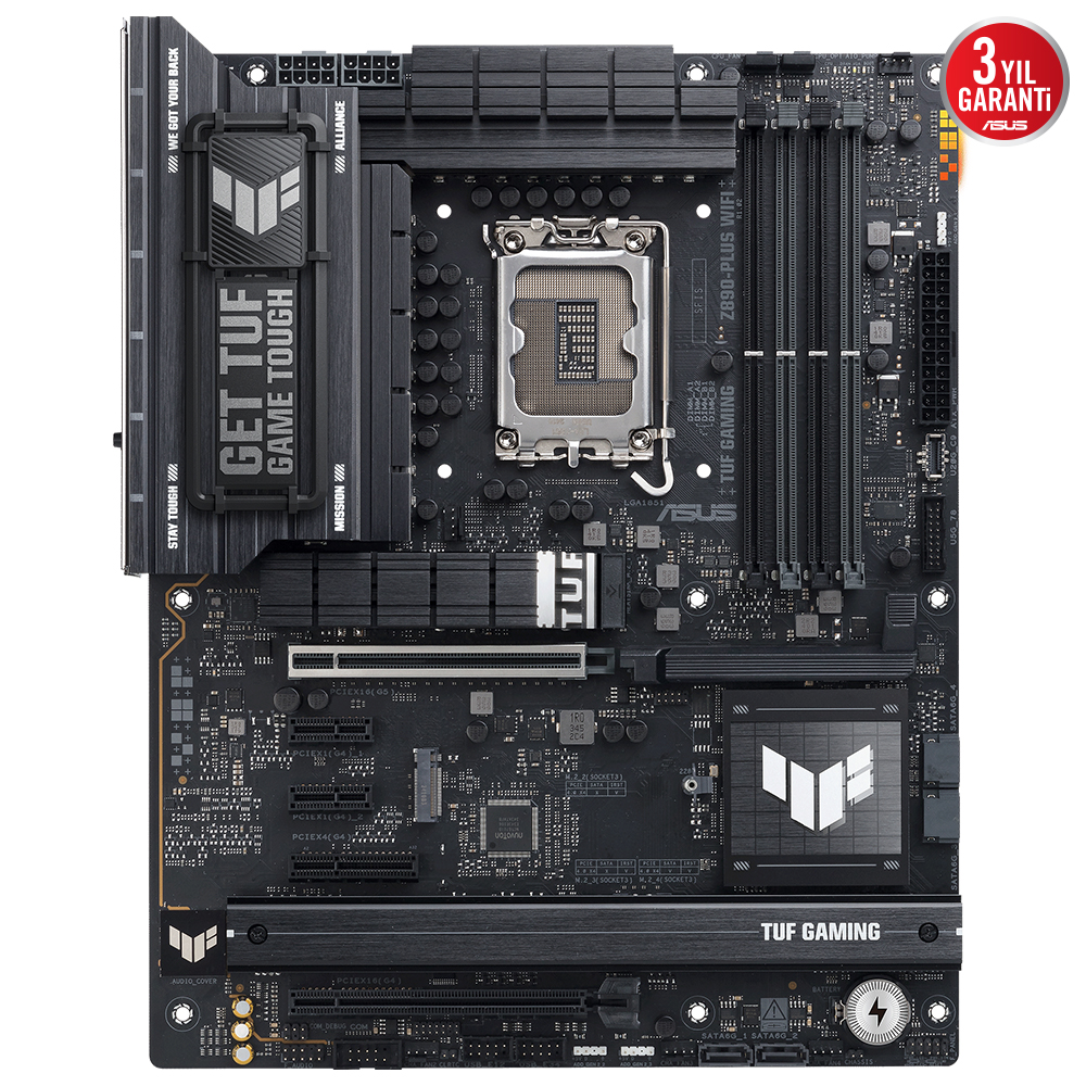 ASUS TUF GAMING Z890-PLUS WIFI-7 DDR5 THUNDERBOLT-HDMI DP PCIE 5.0 1851p ATX