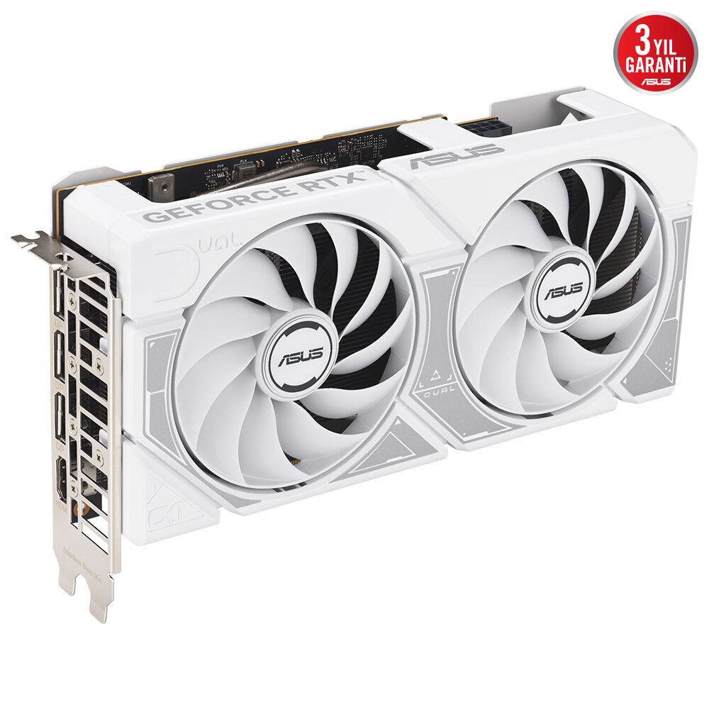 ASUS RTX5060 8GB DUAL-RTX5060-O8G GDDR7 128bit HDMI DP PCIe 5.0 WHITE EDITION