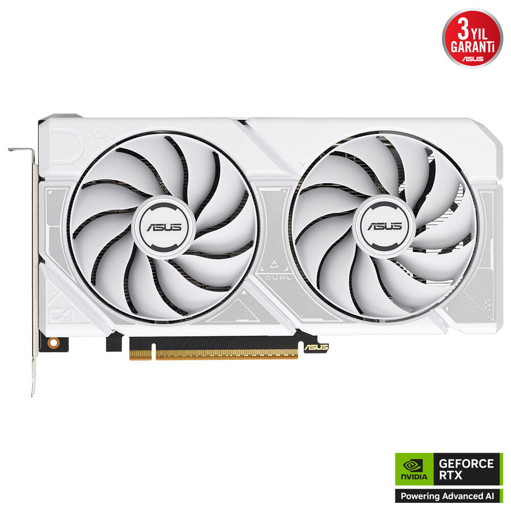 ASUS RTX5060 8GB DUAL-RTX5060-O8G GDDR7 128bit HDMI DP PCIe 5.0 WHITE EDITION