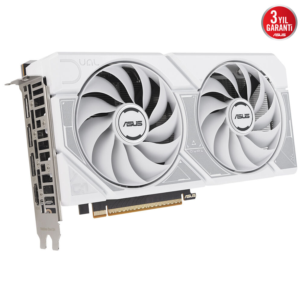 ASUS RTX5060 8GB DUAL-RTX5060-O8G GDDR7 128bit HDMI DP PCIe 5.0 WHITE EDITION