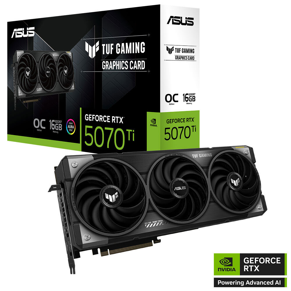 ASUS 16GB TUF GAMING RTX5070TI-O16G GDDR7 256bit HDMI DP PCIe 5.0
