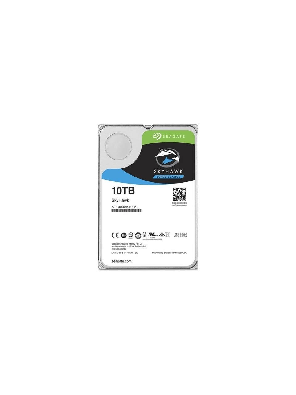 SEAGATE 3.5" 10TB SKYHAWK ST10000VE0008 7200 RPM 256MB SATA-3 Güvenlik Diski