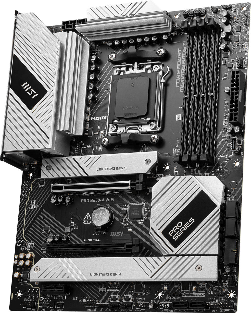 MSI PRO B650-A WIFI6E DDR5 HDMI,DP Port PCIE 4.0 AM5 ATX