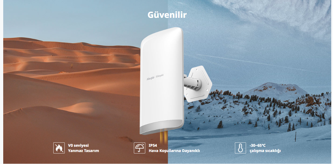 RUIJIE REYEE RG-EST350 10dbi 867mbps 5ghz 5+km Harici Access Point 2-li Set